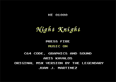 Night Knight - Screenshot - Game Title Image