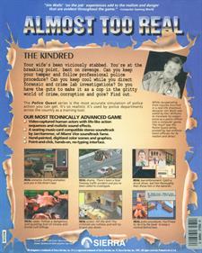 Police Quest 3: The Kindred - Box - Back Image