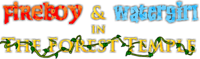 Fireboy & Watergirl in the Forest Temple - Clear Logo Image