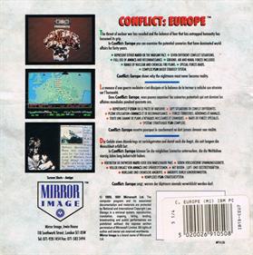 Conflict: Europe - Box - Back Image