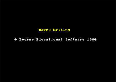 Happy Writing  - Screenshot - Game Title Image