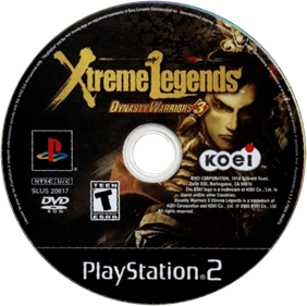 Dynasty Warriors 3: Xtreme Legends - Disc Image
