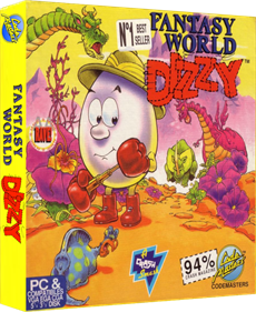 Fantasy World Dizzy - Box - 3D Image