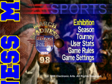 NCAA March Madness '98 - Screenshot - Game Title Image