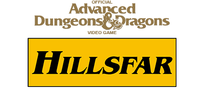 Advanced Dungeons & Dragons: Hillsfar - Clear Logo Image