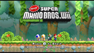 Newer Super Mario Bros. Wii - Screenshot - Game Title Image