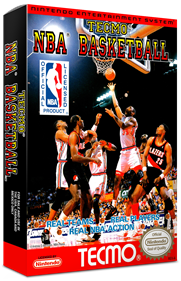 Tecmo NBA Basketball - Box - 3D Image