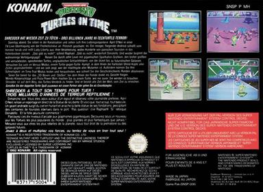 Teenage Mutant Ninja Turtles IV: Turtles in Time - Box - Back Image