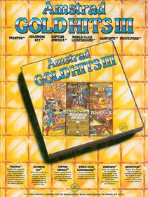Amstrad Gold Hits 3 - Advertisement Flyer - Front Image
