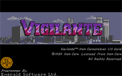 Vigilante - Screenshot - Game Title Image