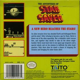 The Adventures of Star Saver - Box - Back Image