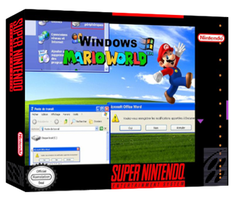 Windows Mario World - Box - 3D Image