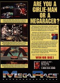 MegaRace - Advertisement Flyer - Front Image