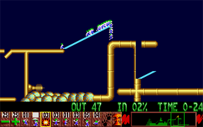 New Year Lemmings 1991/92 - Screenshot - Gameplay Image