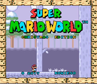 Super Mario World: Christmas Edition - Screenshot - Game Title Image