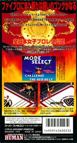 Super Fire Pro Wrestling: Queen's Special - Box - Back Image