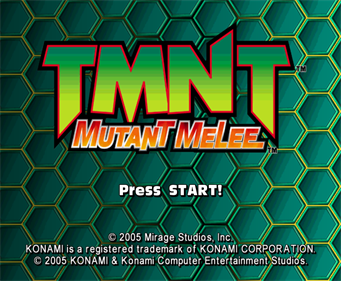 TMNT: Mutant Melee - Screenshot - Game Title Image