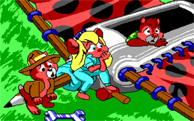 Chip 'n Dale Rescue Rangers: The Adventures in Nimnul's Castle - Screenshot - Game Over Image