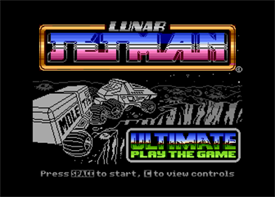 Lunar Jetman - Screenshot - Game Title Image