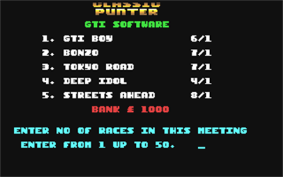 Classic Punter - Screenshot - Game Title Image