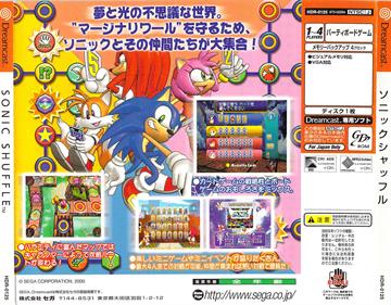 Sonic Shuffle - Box - Back Image