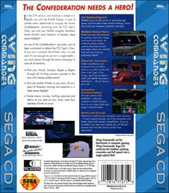 Wing Commander: The 3-D Space Combat Simulator - Box - Back - Reconstructed Image