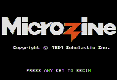 Microzine 07 - Screenshot - Game Title Image