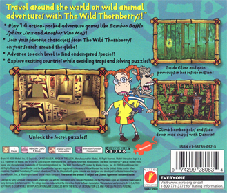 The Wild Thornberrys: Animal Adventures - Box - Back Image