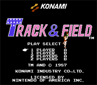 Track & Field - Screenshot - Game Title Image