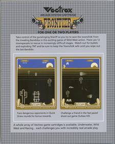 Frontier: Dead or Alive - Box - Back Image