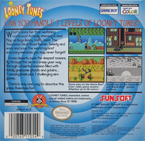 Looney Tunes - Box - Back Image