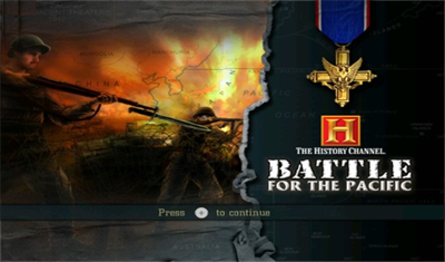 The History Channel: Battle for the Pacific - Screenshot - Game Title Image