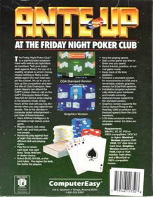 Ante-Up at the Friday Night Poker Club - Box - Back Image