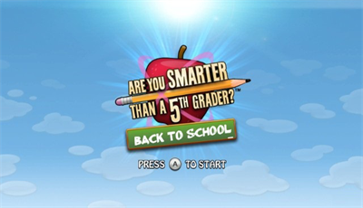 Are You Smarter than a 5th Grader? Back to School - Screenshot - Game Title Image