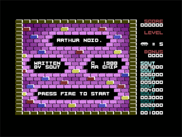 Arthur Noid - Screenshot - Game Title Image