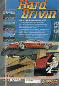 Hard Drivin' - Advertisement Flyer - Front Image