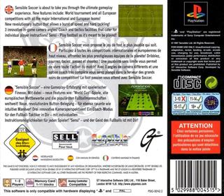 Sensible Soccer - Box - Back Image