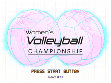 Women's Volleyball Championship - Screenshot - Game Title Image