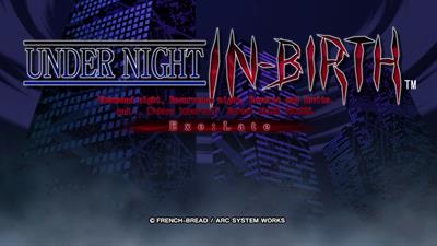 Under Night In-Birth Exe:Late - Screenshot - Game Title Image