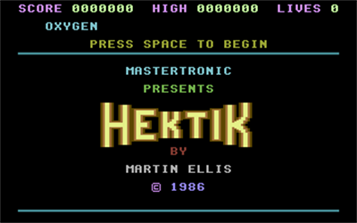 Hektik - Screenshot - Game Title Image