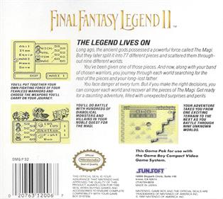 Final Fantasy Legend II - Box - Back - Reconstructed