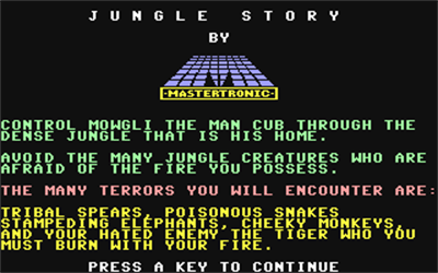 Jungle Story - Screenshot - Game Title Image