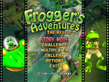 Frogger's Adventures: The Rescue - Screenshot - Game Select Image