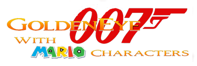 GoldenEye 007 with Mario Characters - Clear Logo Image