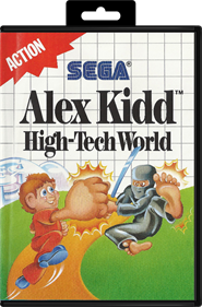 Alex Kidd: High-Tech World - Box - Front - Reconstructed