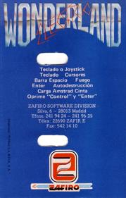 Electric Wonderland - Box - Back Image