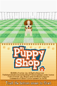 Puppy Palace - Screenshot - Game Title Image