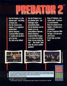 Predator 2 - Box - Back Image