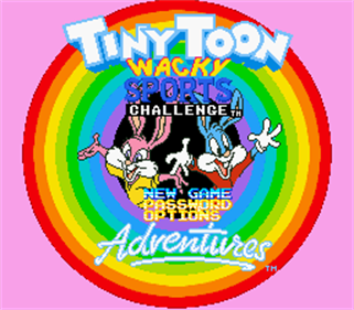 Tiny Toon Adventures: Wacky Sports Challenge - Screenshot - Game Title Image