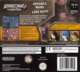 Advance Wars: Days of Ruin - Box - Back Image